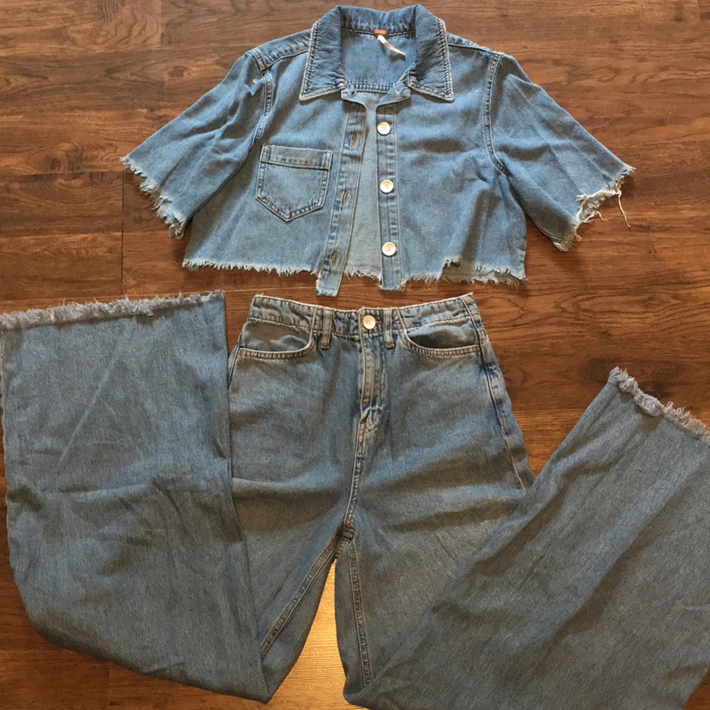 Free People denim set